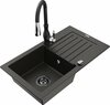 Graniidist köögivalamu Mexen Pablo 6510-75-672601-70-B, 75 x 43 x 16.1 cm, metallic must/kuldne