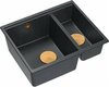 Graniitköögivalamu Quadron Logan 150 HCQL5646U8-C1I, 56 x 46 x 22 cm, must teemant