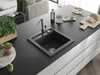 Graniidist köögivalamu Mexen Vito 6503-76-670401-00, must granite, segisti ja sifooniga