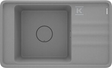 Graniidist köögivalamu Deante Momi ZKMS11B, 82 x 50 x 22.9 cm, metallic hall
