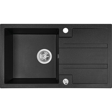 Graniidist köögivalamu Laveo Barbados SBB711T, 76 x 44 x 18 cm, must