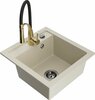 Graniidist köögivalamu Mexen Vito 6503-69-73450-57-B, 52 x 49 x 21 cm, beež, koos segisti ja sifooniga