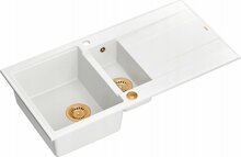 Graniitvalamu Quadron Evan 156 HQE510050U1PVDC1P2O, 100 x 50 x 21 cm, valge