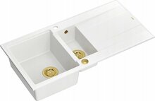 Köögi valamu Quadron Evan 156 HQE510050U1PVDG1P2O, 100 x 50 x 21 cm, valge