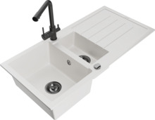 Graniidist köögivalamu Mexen Andres 6515-20-671600-70, 100 x 50 x 20 cm, valge