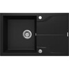 Graniidist köögivalamu Deante Andante Flush ZQN N11F, 78 x 49 x 18 cm, Nero