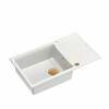 Graniitvalamu Quadron Evan 136 XL, HCQE58650U1PVDC1P2O, 86 x 50 x 21 cm, valge, Push to Open sifooniga