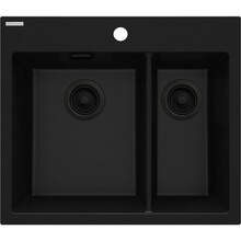 Graniidist köögivalamu Deante Eridan ZQE N503, 60 x 52 x 19 cm, nero