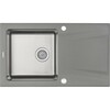 Graniidist ja roostevabast terasest köögivalamu Deante Prime ZSR S113, 860 x 500 x 220 mm, metallic grey