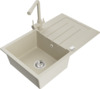 Graniidist köögivalamu Mexen Bruno 6513-69-671600-69, 79 x 49 x 20 cm, beež, koos segisti ja sifooniga