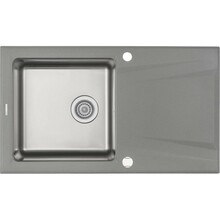 Graniidist ja roostevabast terasest köögivalamu Deante Prime ZSR S113, 860 x 500 x 220 mm, metallic grey