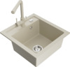 Graniidist köögivalamu Mexen Vito 6503-69-671600-69, 52 x 49 x 21 cm, beež, segisti ja sifooniga