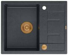 Graniitvalamu Quadron Morgan 116, HB8210U8-C1P2O, must teemant, 62 x 50 x 21 cm