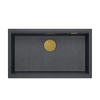 Graniitköögivalamu Quadron Logan 110, HQD7644U8PVDG1U, 76 x 45 x 23.5 cm, must teemant