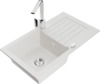 Graniidist köögivalamu Mexen Pablo 6510-20-670300-00, 75 x 43 x 16.1 cm, valge, segisti ja sifooniga