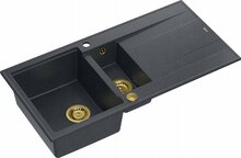 Graniitvalamu Quadron Evan 156 HQE510050U8PVDG1P2O, 100 x 50 x 21 cm, must teemant