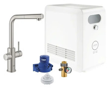 Köögisegisti GROHE Blue Professional L-spout kit 31326DC2 SuperSteel