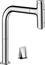 Segisti Hansgrohe Metris Select M71 73818000, kroom, väljatõmmatava dušiga
