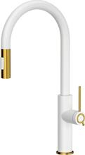 Köögisegisti Quadron Jennifer Q Line Slim 3623510WHMPVDG1, valge matt/kuld