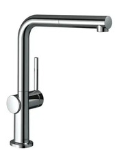 Köögisegisti Hansgrohe Talis M54 72809000, kroom, väljatõmmatava voolikuga