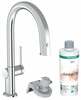 Köögisegisti Hansgrohe Aqittura M91 FilterSystem 210, kroom