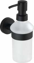 Seinale kinnitatav seebidosaator Wenko Bosio, must, 200 ml