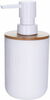 Seebidosaator Bathroom Solutions, valge, 280 ml, 7 x 16,5 cm, bambuse imitatsiooniga