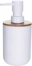 Seebidosaator Bathroom Solutions, valge, 280 ml, 7 x 16,5 cm, bambuse imitatsiooniga