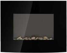 Elektrikamin Homcom 65 x 11,4 x 52 cm, 900/1800 W, must