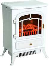 Elektrikamin Homcom 41,5 x 28 x 54,8 cm, 950/1850 W, valge