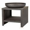 Lõkkealus puudehoiu kohaga Esschert design, must, 62 cm