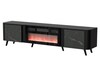 TV-alus Cama Meble Volare, 200 x 39 x 49 cm, must/san sebastian + kamin