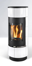 Terasest kamin Thorma Atika Ceramic Standard, valge keraamika