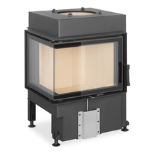 Terasest kaminasüdamik Romotop Dynamic DL3SG21 55.44.42, vasakpoolse klaasiga