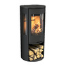 Kaminahi Nibe Contura 556:1 Style, must, alumiiniumist pealisplaat