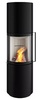Terasahi kamin Spartherm Passo L, must, kumer klaas