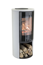 Kaminahi Nibe Contura C510:1 G Style, valge, alumiinium ülaosaga