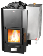 Saunaahi Skamet P-11640 PRV parempoolne, 40 L roostevabast terasest veepaagiga
