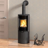 Terasest kamin Thorma Zaragoza Plus, must