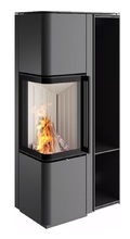 Terasest kaminahi Spartherm Cubo L, titaan