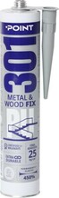 Poliuretaanmontaažiliim Point PU 301 Metal & Wood Fix, 300 ml, hall