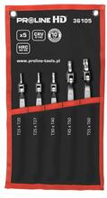 Torx liigendvõtmete komplekt Proline 36105, 5 tk, T15-T60