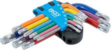 Mutrivõtmete komplekt Bgs Technic 74457B, L-tüüpi, T10 - T50, 9 tk