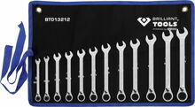 Lehtsilmusvõtmete komplekt Brilliant Tools BT013212, 8-19 mm, 12 tk