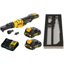 Akumutrikeeraja Dewalt DCF500L2G-QW, 12V, adapteritega 1/4, 3/8, 1/2, 2x3Ah