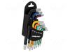 Torx võtmete komplekt Proline, 9 tk T10-T50, S2