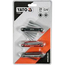 Kuuskantvõtmete komplekt Yato YT-05640, 24 tk