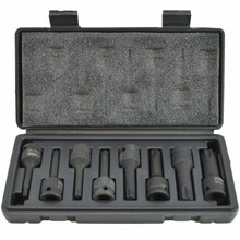 Löögipadrunite komplekt AWTOOLS AW38781BL, TORX, 8 tk, BLACK LINE