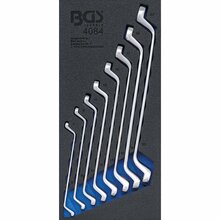 Tööriistakohver Bgs Technic 4084, 1/3, silmusvõtmete komplekt, 8 tk
