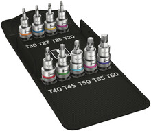 Torx padrunvõtmete komplekt Wera 8767 C TORX HF 1, 1/2, 9 tk